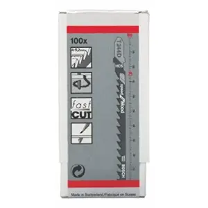 Boite de 100 Lames Scie Sauteuse T244d Bois 2608637881