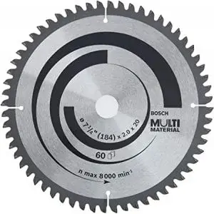 LAME CIRCUL 7 1/4″/184x2x20 T60 Multi Material 2608642193