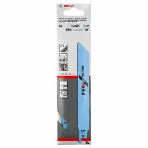 Jeu 5 Lame scie sabre S922BF/Flexible for Metal 2608656014