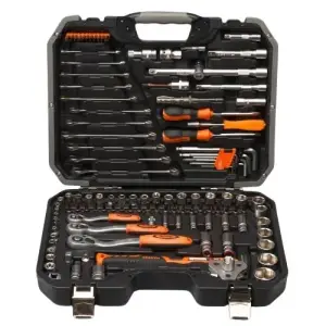 Coffret de douilles 133 pièces – 1/2”, 3/8” et 1/4”
