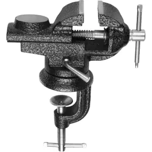 Mini étau Harden 70 mm – Étau d’établi orientable avec enclume
