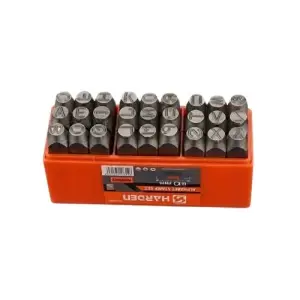 Jeu de 27 Lettres à Frapper 4 mm Harden – Acier Chrome Vanadium