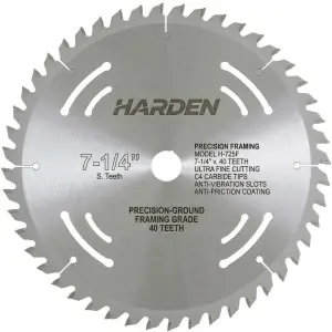 LAME DE SCIE TCT HARDEN 254 MM — 80 DENTS POUR BOIS