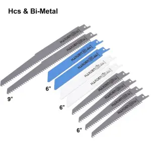 Jeu de 10 Lames de Scie Sabre HARDEN – Bois, Métal et Bois avec Clous