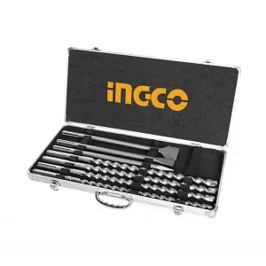 COFFRET ALU DE 4 FORETS ET 3 BURINS SDS MAX – AKD5075 INGCO MAROC