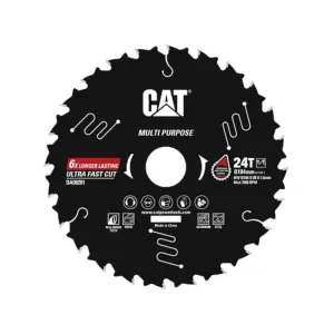 LAME CIRCULAIRE MULTIUSAGE 184X30X1,5 24T COUPE FINE – DA08201 Caterpillar Maroc