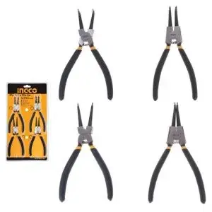 Set de 4 pinces circlips en acier de carbone – HCCPS01180 INGCO MAROC