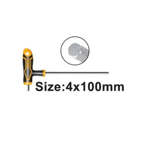 Clé hexagonale à poignée en T 4x100mm – HHK1541001 INGCO MAROC