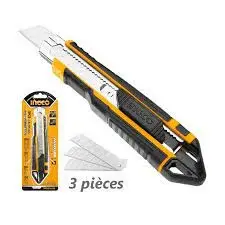 Cutteur 18mmx100mm 3 lames: 169mm – HKNS16538 INGCO MAROC