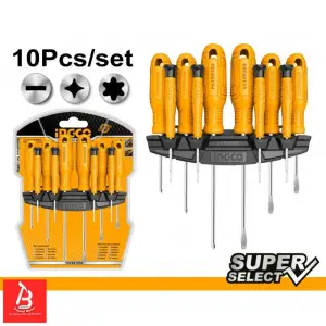 Jeu de 10 Tournevis et Tournevis de Précision – Hksd1058 Ingco Maroc