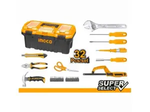 Ensemble d’outils à main 32 pièces avec boîte à outils – HKTHP10321 INGCO MAROC