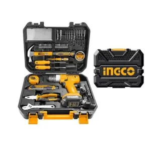 Boite à outils visseuse 12V + 126 accessoires – HKTHP11271 INGCO MAROC
