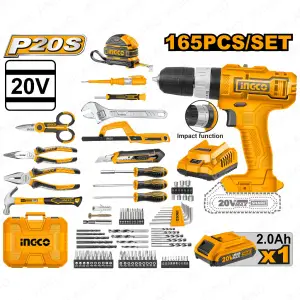 Coffret visseuse 20V + 164 outils/accessoires – HKTHP11651 INGCO MAROC