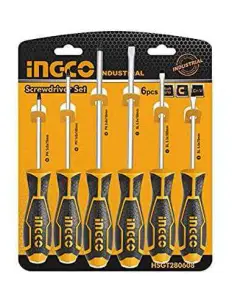 Set de 6 tournevis à zone de frappe – HSGT680608 INGCO MAROC
