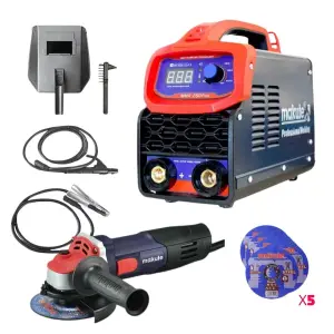 Pack : Poste à souder 250amp + Meuleuse 115mm – p250-ag016-l Makute maroc