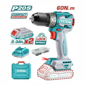 Perceuse sans fil Li-ion 20V 60Nm – Total Outillage TDLI20602