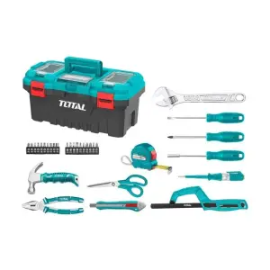 Boite a outils avec 32 outils à main – Total Outillage THKTHP20326