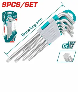 Pièces x9 Clé Torx Bras Extra long – Total Outillage THT106391