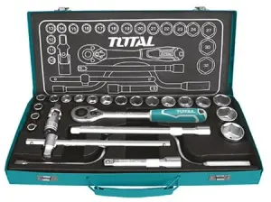 Jeu de 24 douilles 1/2″ – Total Outillage THT141253