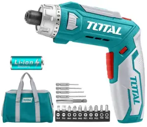 Tournevis sans fil au lithium-ion 110-240V-50/60Hz – Total Outillage TSDLI0801