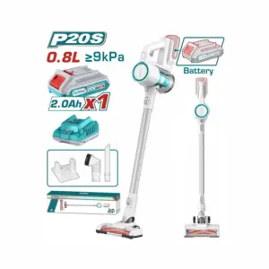 Aspirateur sans fil au Lithium-Ion 20V 2Ah – Total Outillage TVLI2006