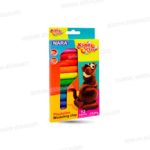 12 BATONS DE PATE A MODELER KIDDY CLAY