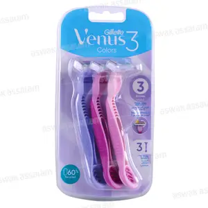 RASOIR VENUS COLORS SIMPLY 3 LAMES 3 UNITES GILLETTE