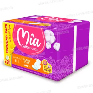 SERVIETTES HYGIENIQUES ULTRA FINES NORMAL 20 UNITES ECONOMY PACK MIA