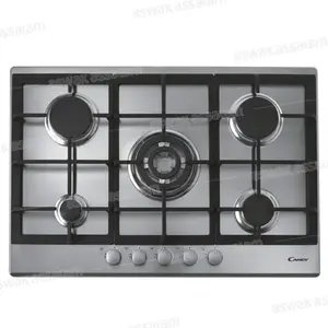 PLAQUE DE CUISSON ENCASTRABLE 5 FEUX INOX CHG74 CANDY