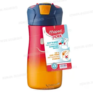GOURDE EN INOX 430ML ROSE MAPED PICNIK