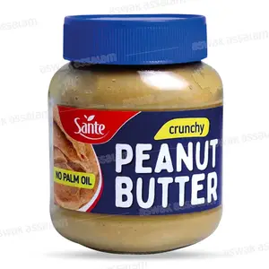 BEURRE DE CACAHUETES CRUNCHY SANS HUILE DE PALME 350G SANTE