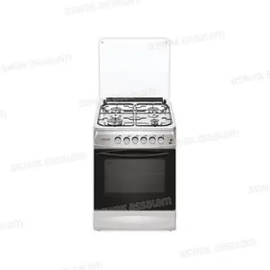 CUISINIERE 4 FEUX 50x60CM INOX DOUBLE GAZ CK5060-DGL-IN KROHLER