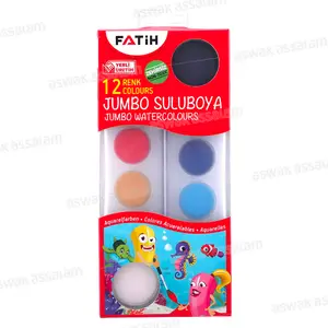 AQUARELLES 12 COULEURS JUMBO FATIH