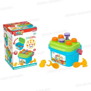 JEU D'ACTIVITES EDUCATIF 10 PIECES POUR BEBE