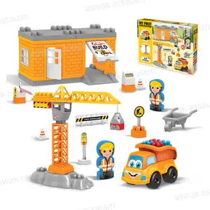 CHANTIER DE CONSTRUCTION A ASSEMBLER 43 PIECES