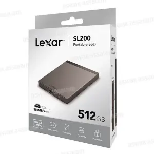 DISQUE DUR EXTERNE 512G SSD LSL200X512G-RNNNG LEXAR
