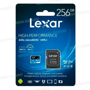 CARTE MICRO SD 256G 100MB/S LEXAR