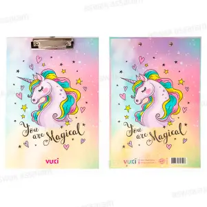 PRESSE-PAPIERS MOTIF LICORNE 32*21,5*1,5CM VUKI