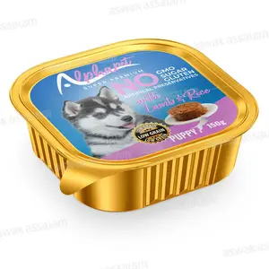 BARQUETTE PATE AGNEAU ET RIZ POUR CHIOT 150G ALPHAPET