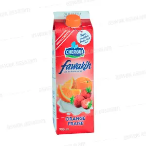 JUS FAWAKIH LAIT ORANGE/FRAISE 0% 900ML CHERGUI