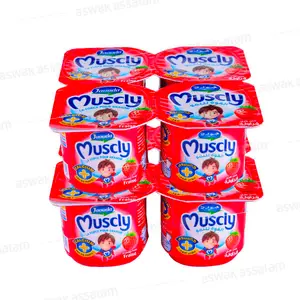 FROMAGE FRAIS MUSCLY FRAISE 8*80G PACK JAOUDA