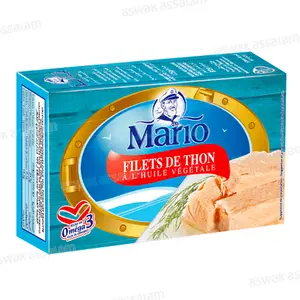 FILETS DE THON A L'HUILE VEGETALE 125G MARIO