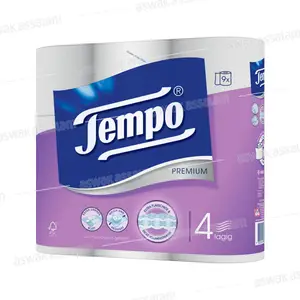 PAPIER HYGIENIQUE BLANC 4 PLIS 9 UNITES TEMPO