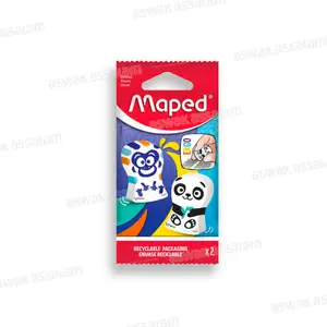2 GOMMES MULTICOLORE ERGO FUN MAPED