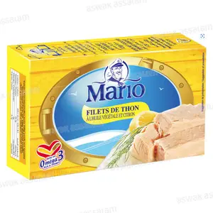FILETS DE THON A L'HUILE VEGETALE ET CITRON 125G MARIO