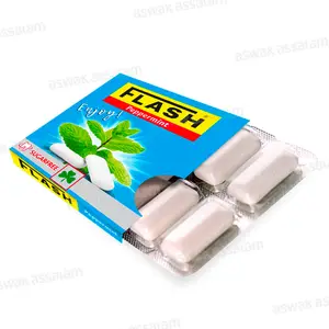 CHEWING-GUM PEPPERMINT SANS SUCRE 12 DRAGEES BLISTER FLASH