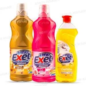LOT DE 2 NETTOYANTS SOL 1L + LIQUIDE VAISSELLE 750ML GRATUIT EXET