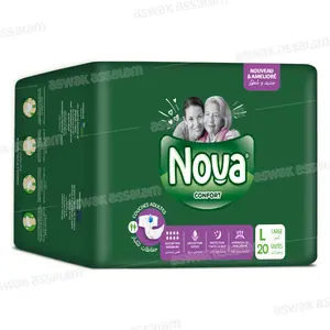 COUCHES POUR ADULTES TAILLE LARGE 20 UNITES NOVA