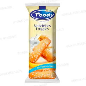 MADELEINES LONGUES AUX PEPITES DE SUCRE 250G FOODY