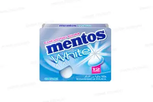 CHEWING-GUM WHITE SWEET MINT SANS SUCRE 17G MENTOS